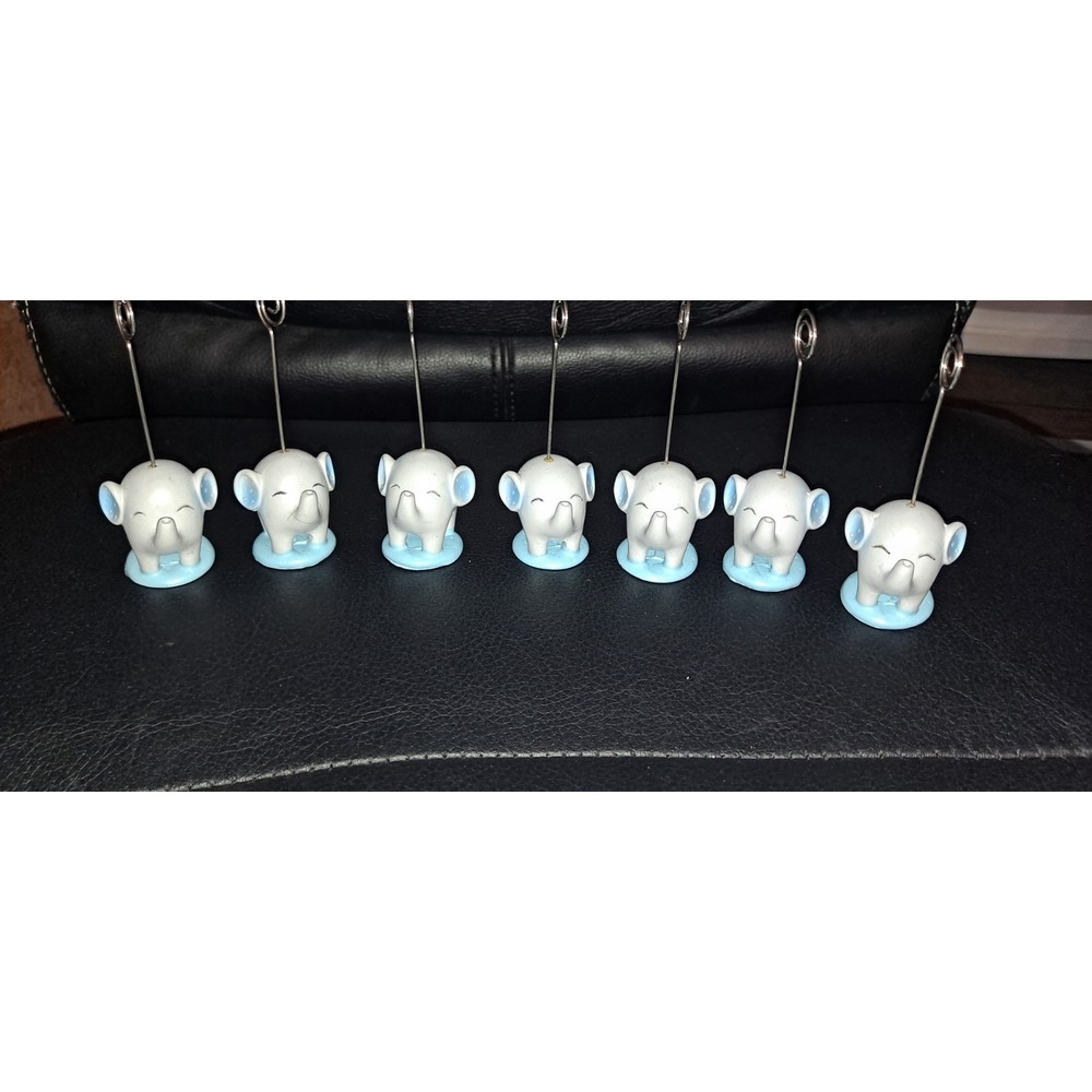 7- Kate Aspen "Born to be Wild" elephant place card or photo holders